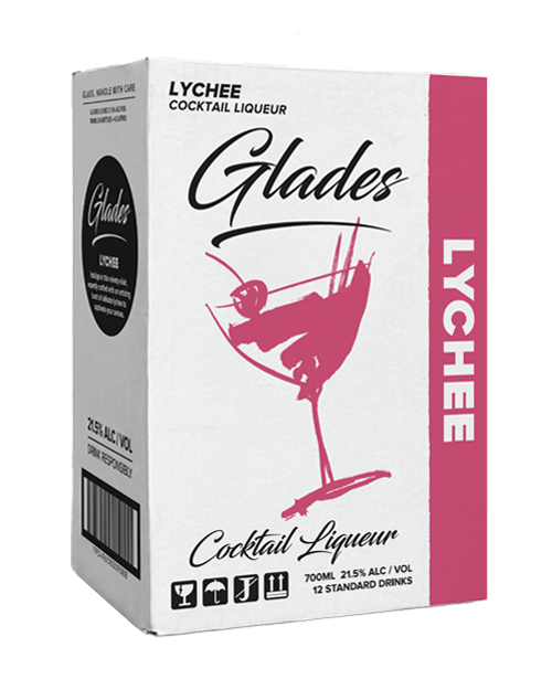 Glades Lychee Cocktail Liqueur 6 x 700mL