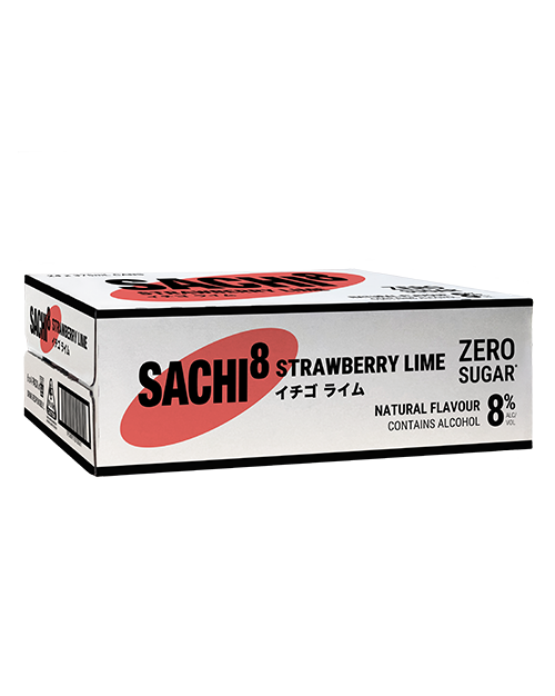 Sachi8 Strawberry Lime Zero Sugar Cans 24 x 375mL