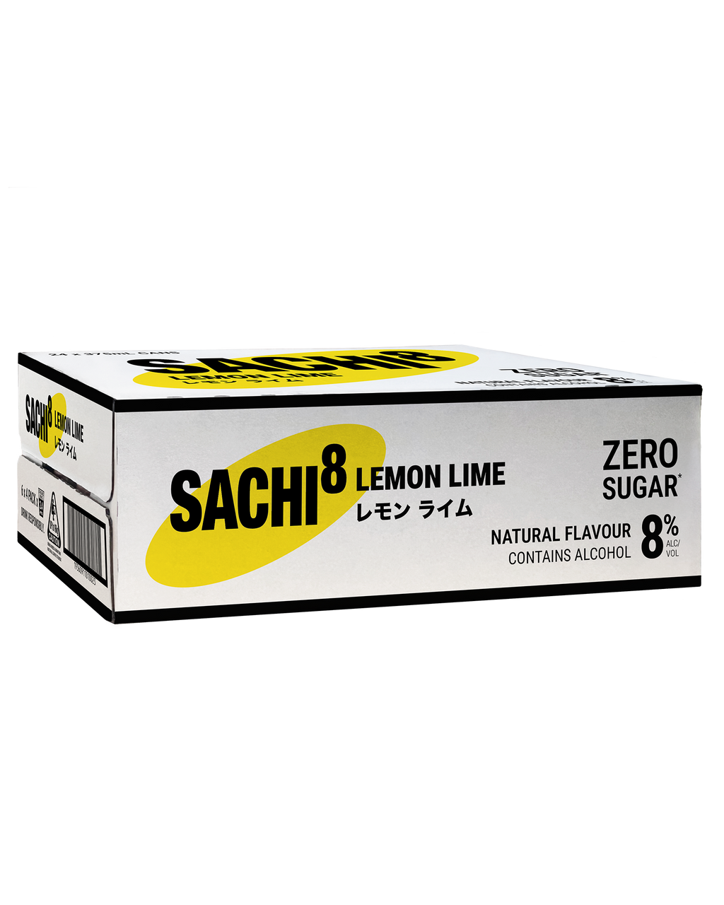 Sachi8 Lemon Lime Zero Sugar Cans 24 x 375mL