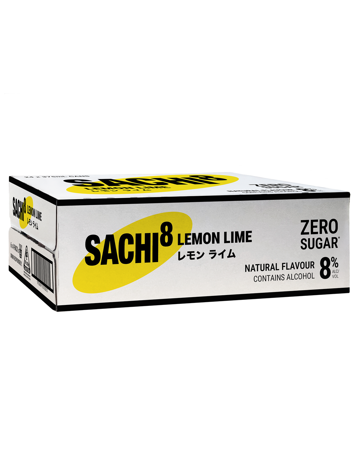 Sachi8 Lemon Lime Zero Sugar Cans 24 x 375mL